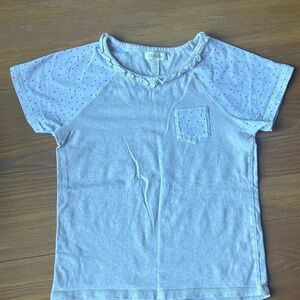 Pocket tee with ruffles